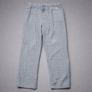 Polo Ralph Lauren Gray Windowpane Drawstring Pajama Pants Mens L 36-38